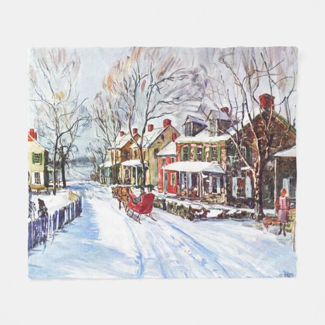 Winter Wonderland Fleecefilt (Framsidan (Horisontell))