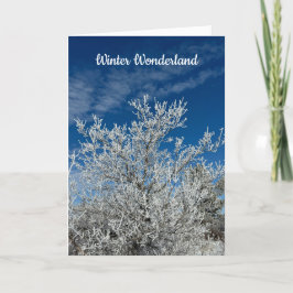 Winter Wonderland Foldat-Helgdag Card Helgkort