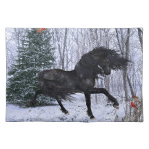 Winter Wonderland Friesian Horse