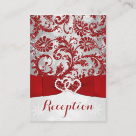 Winter Wonderland, Gått med Hearts Insert - Red Tilläggskort