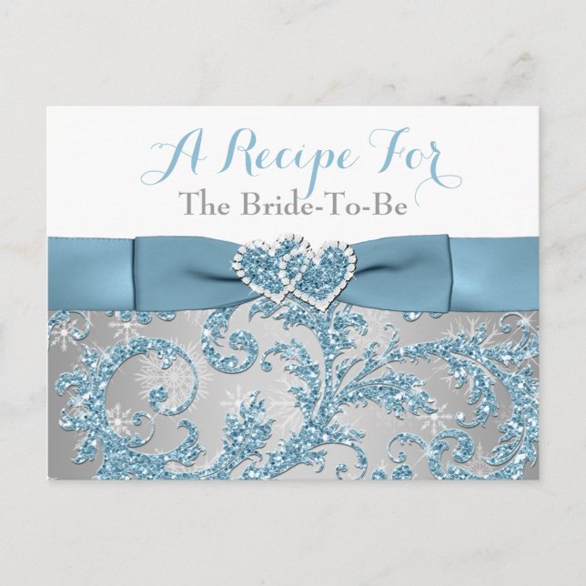 Winter Wonderland, Gått med Hearts Recept Card Vykort (Framsida)