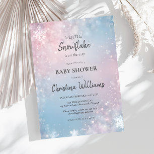 Winter Wonderland Gender Neutral Baby Shower Inbjudningar