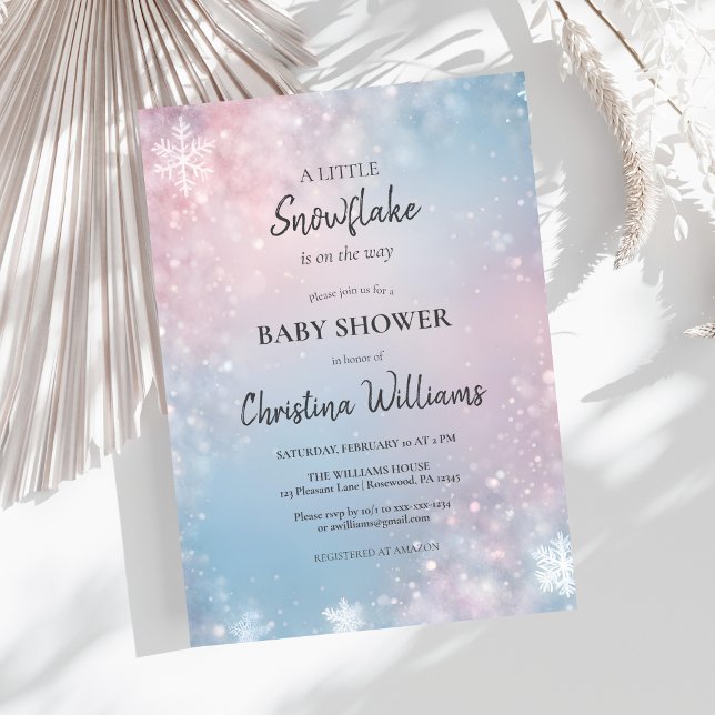 Winter Wonderland Gender Neutral Baby Shower Inbjudningar (Skapare uppladdad)
