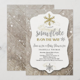 Winter Wonderland Gender Neutral Baby Shower Inbjudningar
