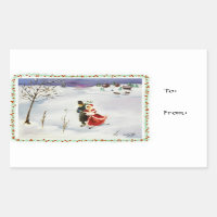 Winter Wonderland Gift Märkres/Stickers