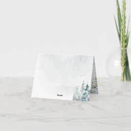 Winter wonderland Gingerbread Baby Shower Tack Kort