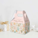 Winter Wonderland Girl Baby Shower Presentaskar<br><div class="desc">Vår "Winter Wonderland Baby Shower Favor Box" kommer att föra julens magi till party. Varje förmånslåda är designad med charmig Julgranar som lägger till en aning gnistra och charm,  skapar din babydusch och spännande firande. Matchande artiklar i vår Rosa Winter Wonderland Collection.</div>