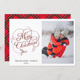 Winter Wonderland God jul Photo Julkort