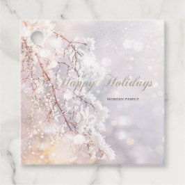 Winter Wonderland Grenar Gåvor Etiketter