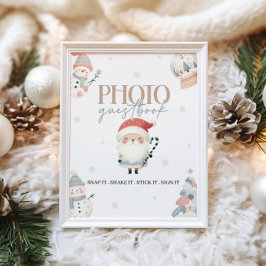 Winter Wonderland Guest Bok Bord Sign Poster