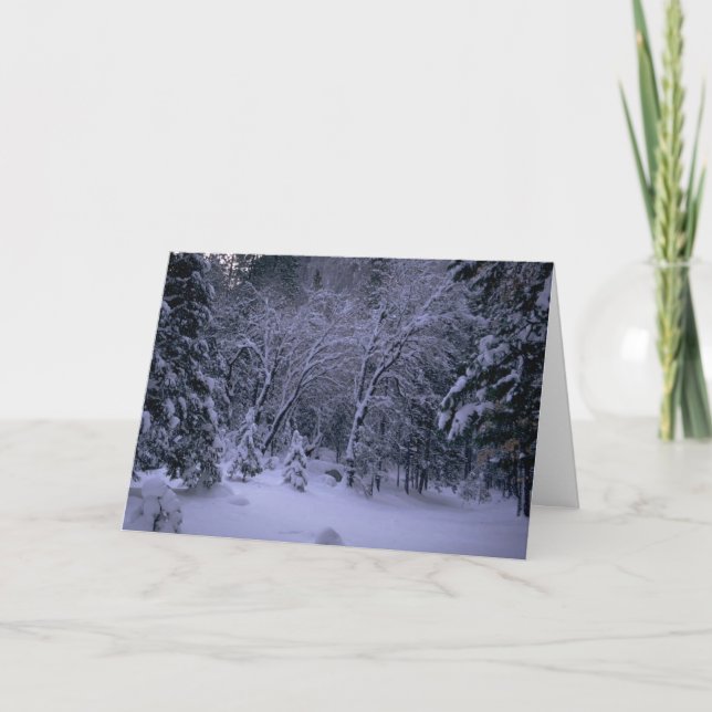 Winter Wonderland Hälsning Card Helgkort (Framsida)