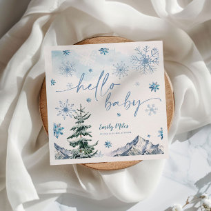 Winter Wonderland Hej Baby Pappra Napkins Pappersservett
