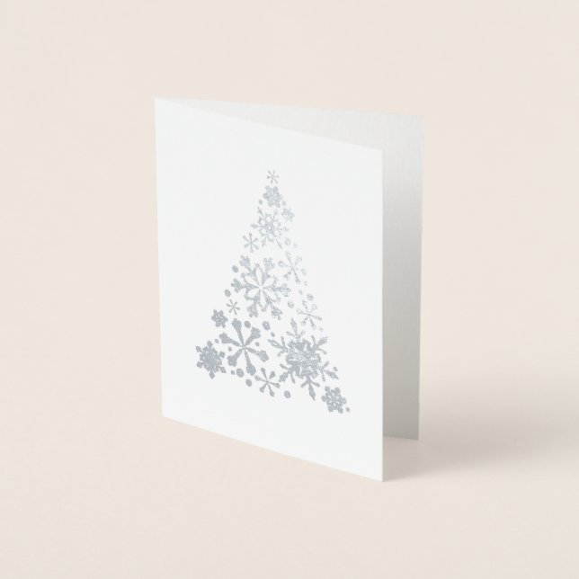 WINTER WONDERLAND Helgdag Card Silver Folierat Kort (Framsida)