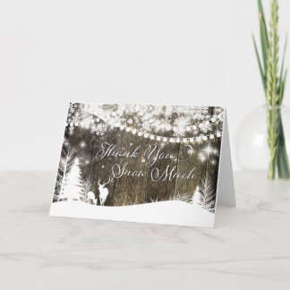 Winter Wonderland Hjort & Ljus tackkort