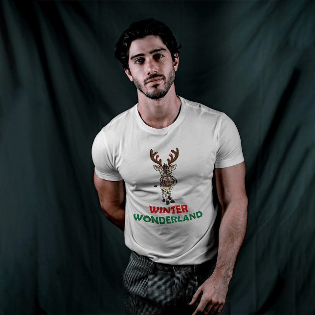 Winter wonderland Hjort T Shirt (Skapare uppladdad)