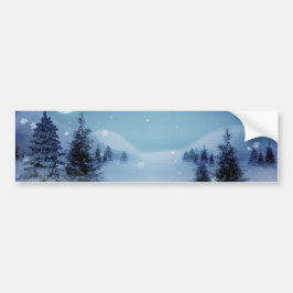 Winter Wonderland i natt Bildekal