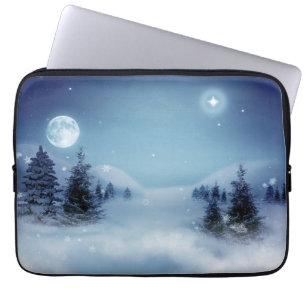 Winter Wonderland i natt Laptop Fodral