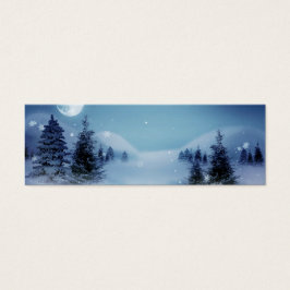 Winter Wonderland i natt Litet Visitkort