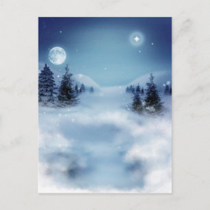 Winter Wonderland i natt Vykort