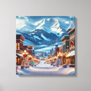 Winter Wonderland in Crested Butte, Colorado Canvastryck