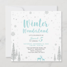 Winter Wonderland - Inbjudan till Barns födelsedag