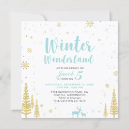 Winter Wonderland - Inbjudan till Barns födelsedag