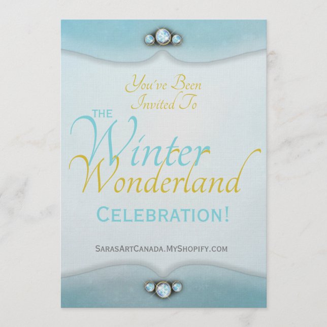 Winter Wonderland Invitation Inbjudningar (Framsida)