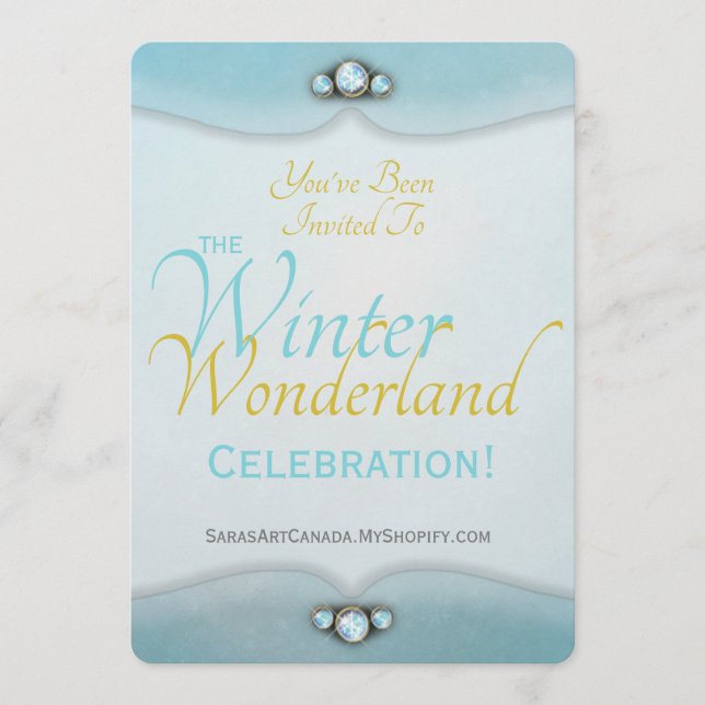 Winter Wonderland Invitation Inbjudningar (Framsida)