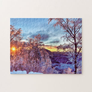 Winter Wonderland Isig Forest Vermont Pussel