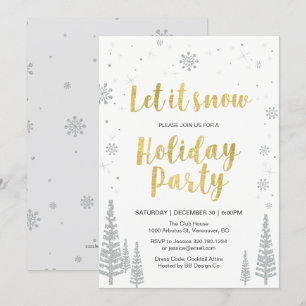Winter wonderland Julfest Inbjudningar