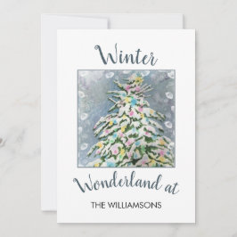 Winter Wonderland Julgran Julkort