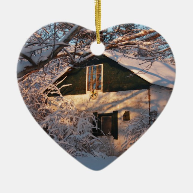 Winter Wonderland Julgransprydnad Keramik (Framsidan)