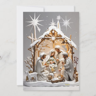 Winter Wonderland: Kabins familj Julkort