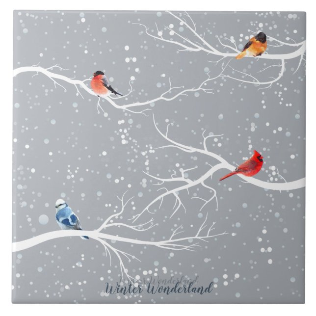 Winter Wonderland Kakelplatta (Framsidan)