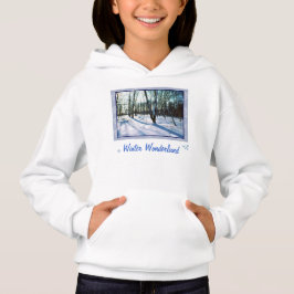 "Winter Wonderland" Kids" Hoodie Sweatshirt Tröja