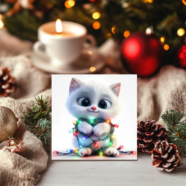 Winter Wonderland Kitten Julkort