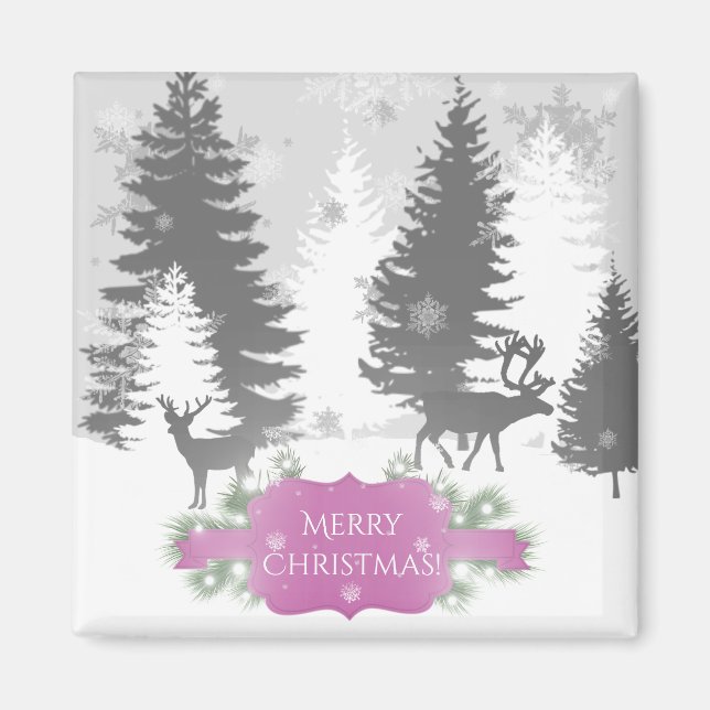 Winter Wonderland Magnet - Magenta (Framsidan)