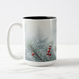 Winter Wonderland Mugg | Gräs & Red Berries | 15 o