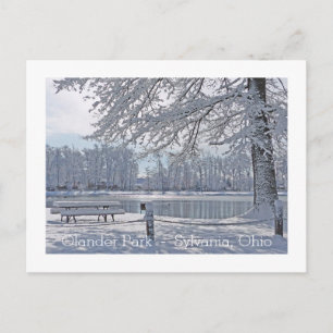 WINTER WONDERLAND/OLANDER PARK/SYLVANIA,OHIO POSTC VYKORT
