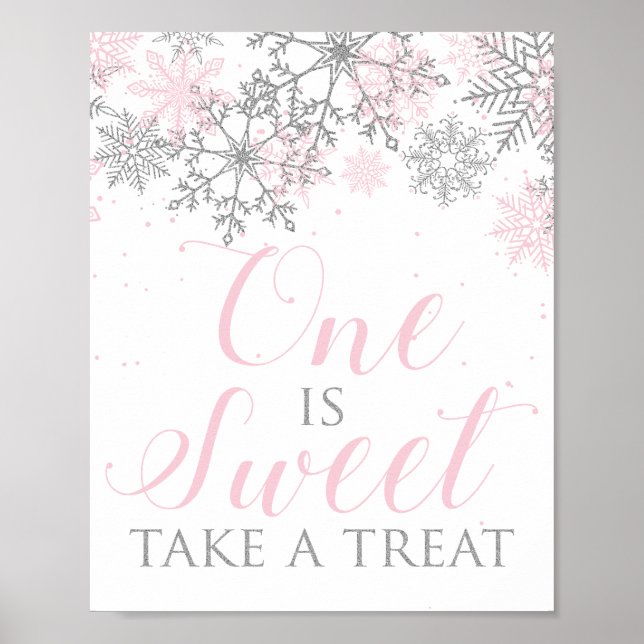 Winter Wonderland One är Sweet Sign Poster (Framsidan)