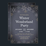 Winter Wonderland Party Inbjudningar<br><div class="desc">Vinter Wonderland Party bjudan. Vinter Wonderland Party Invitations with anpassade text on chalkboard with a snowflake gräns. Färg vit, guld, blek blå, kol. Fullt färg utfallsutskrift på framsidan och baksidan av fullt. Hitta matchande produkter i vår butik, Lifon Memory Lane, och ett underbart urval av enkla produkter att anpassa. Våra...</div>