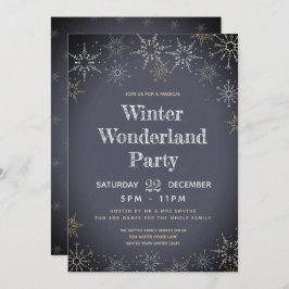 Winter Wonderland Party Inbjudningar