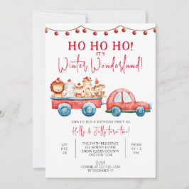 Winter Wonderland Party, Julafton Twillingar Birth Inbjudningar