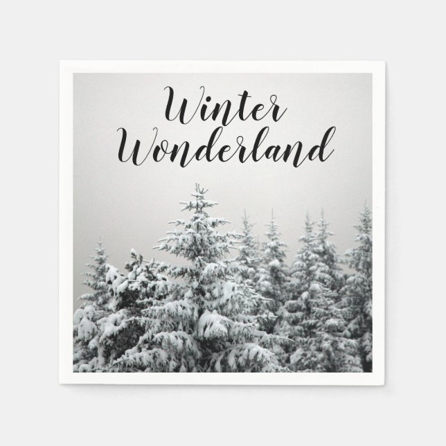 Winter Wonderland Party Napkins Pappersservett (Framsidan)
