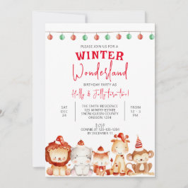 Winter Wonderland Party, Twillingar Birthday, Twin Inbjudningar