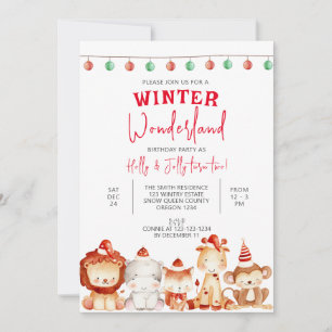 Winter Wonderland Party, Twillingar Birthday, Twin Inbjudningar