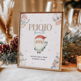 Winter Wonderland Photo Booth Bord Sign Poster