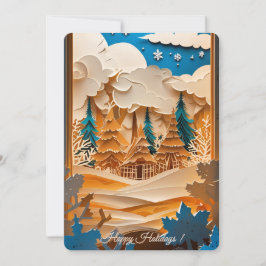 Winter Wonderland Photo Helgdag Card Julkort