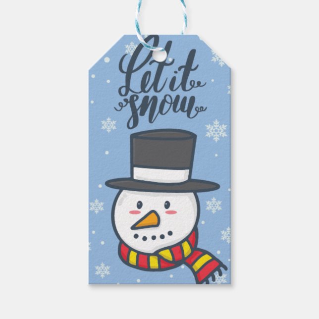 Winter Wonderland Presentetikett (Framsidan)