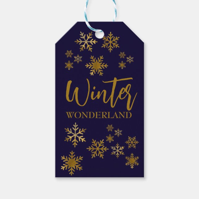 Winter Wonderland Presentetikett (Framsidan)